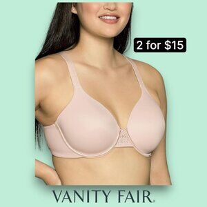 Vanity Fair 40D  Soft Cup Lightly Lined Beauty Back Underwire Full Figure Bra
